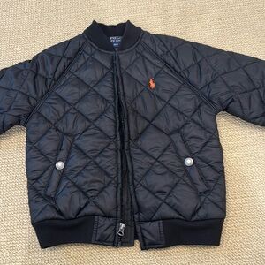 Polo Ralph Lauren Toddler Boys Quilted Bomber Jacket barely worn.